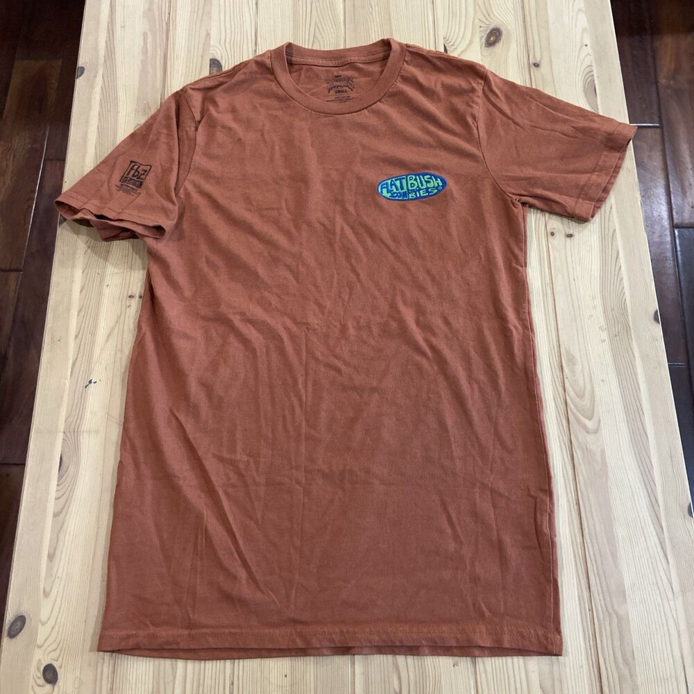 Flatbush Zombies Embroidered Patch Graphic T Shirt New York Orange